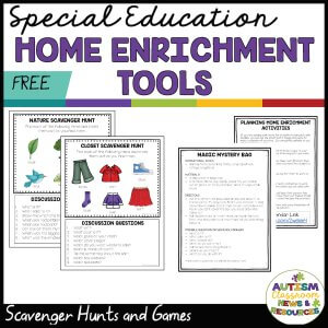Special Education Home Enrichment Tools for Distance Learning