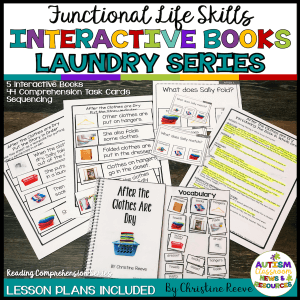 Functional Life Skills Interactive Books Laundry Series