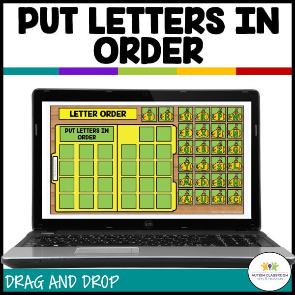Put Letters in Order - File Folders