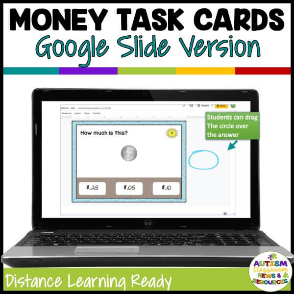 Money Task Cards - Google Slide Versioin