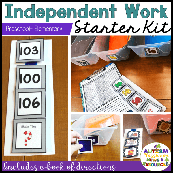 Independent work starter kit preschool elementary