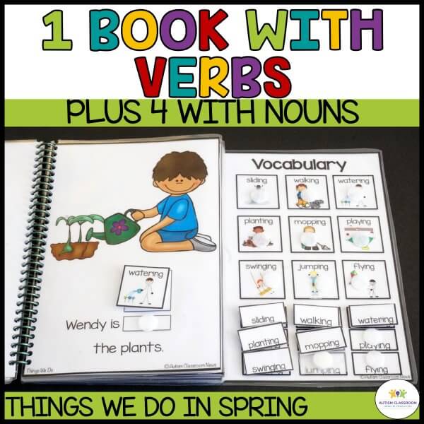 1 book with verbs - interactive books