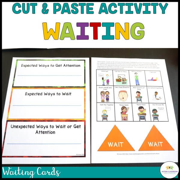 Cut & Paste Waiting Activity