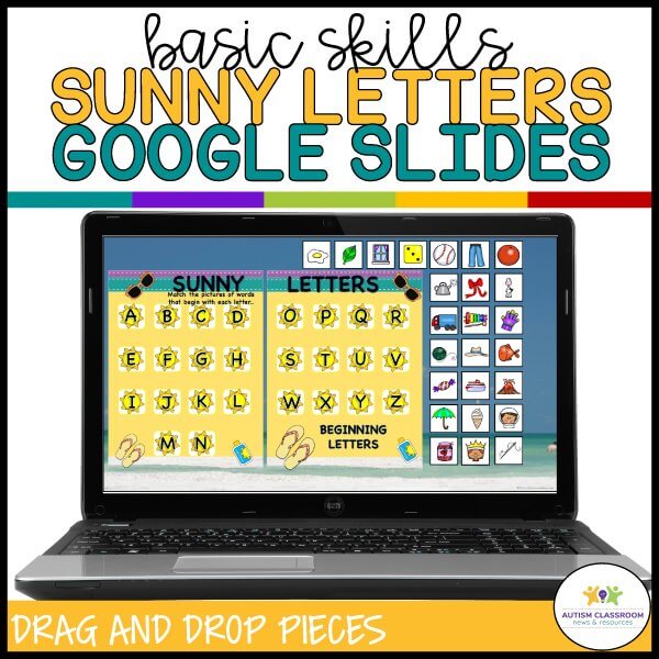 Basic Skills Sunny Letters Google Slides - File Folders