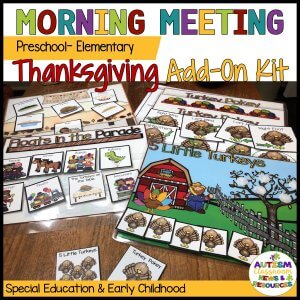 Morning Meeting Thanksgiving Add on Kit