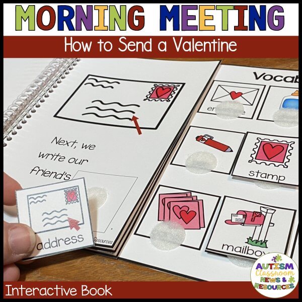 Morning Meeting - How to send a valentine - circle time
