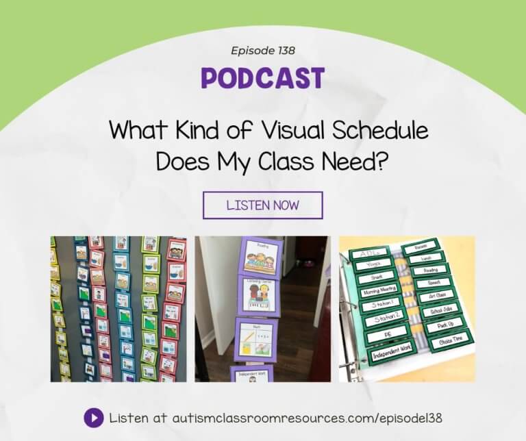 Visual Schedules for Autistic Classrooms