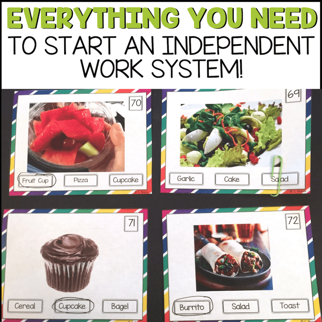 Independent Work System Middle & High School Life Skills Task Boxes