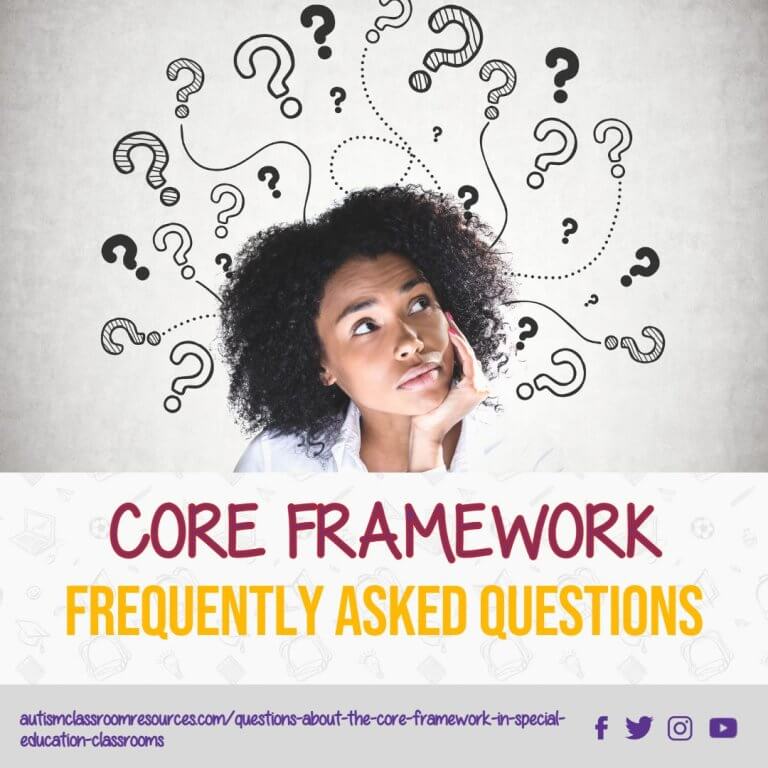CORE Framework Frequently Asked Questions for Special Education Classroom