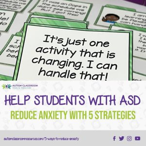 [picture of a positive self-statement card saying It's just one activity that is changing. I can handle that! 5-Proven-Strategies-to-help-Students-with-Autism-Reduce-Anxiety