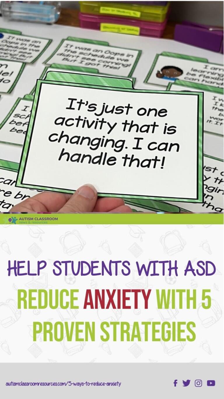 Help Students With Autism Reduce Anxiety With 5 Proven Strategies ...