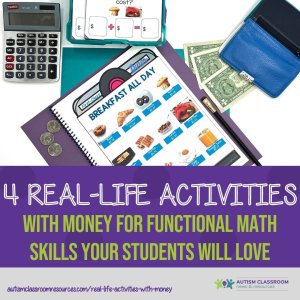 4 Real Life Activities with money for Functional Math Skills Your Students Will Love