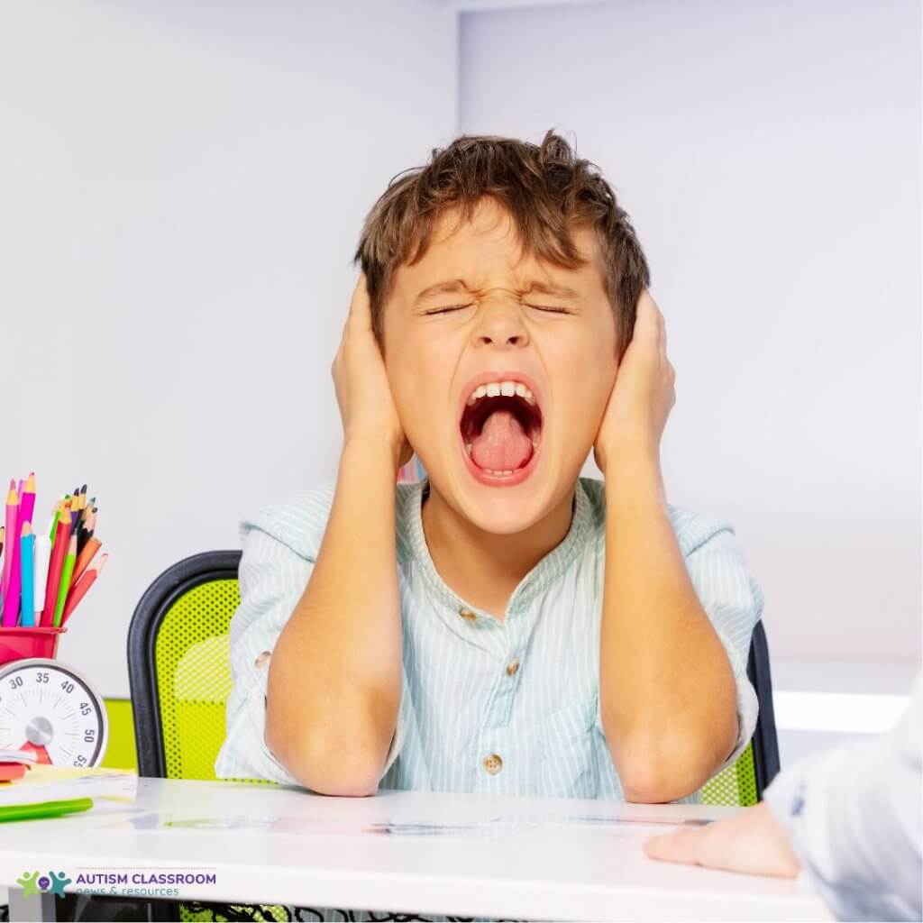 picture of a child screaming