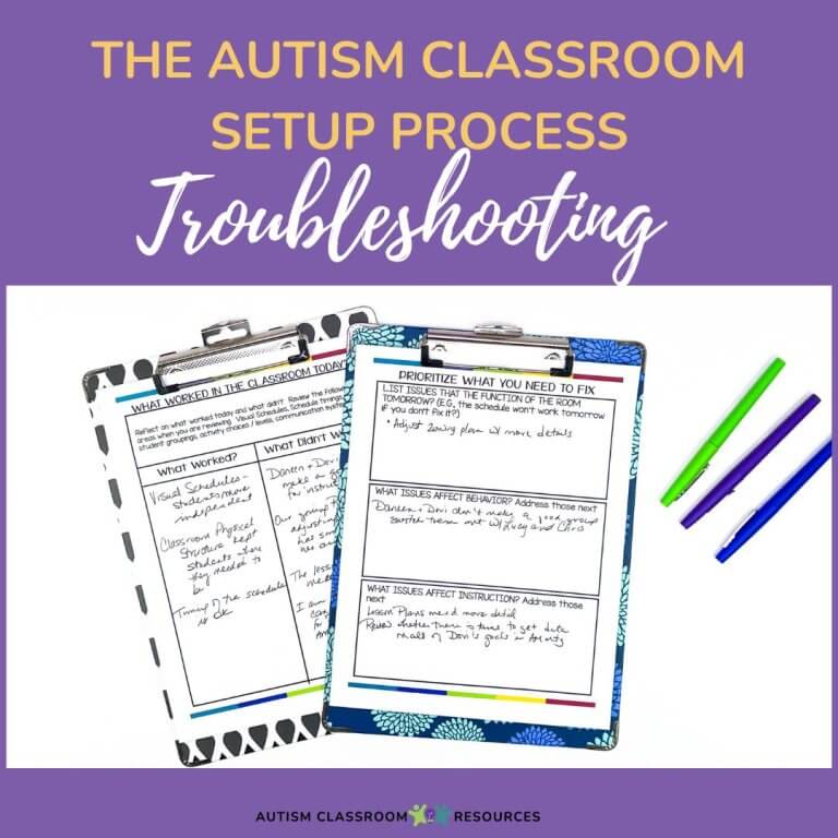 The autism Classroom Setup process-troubleshooting