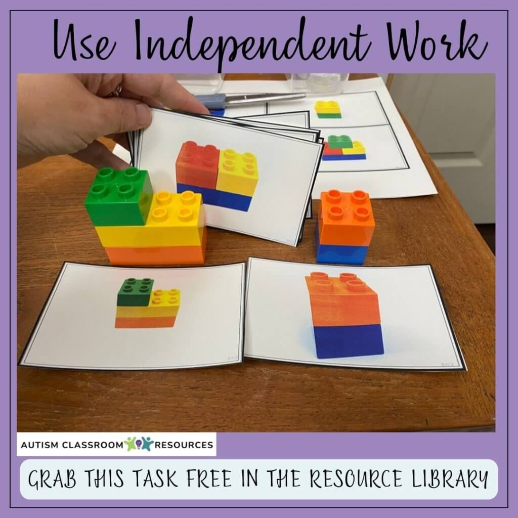 Use independent work as one of the strategies for student engagement--this task is free in our free resource library