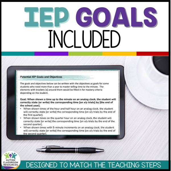 Telling Time - IEP Goals Included