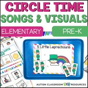 Circle Time Songs & Visuals - Elementary and pre-k - spring morning meeting