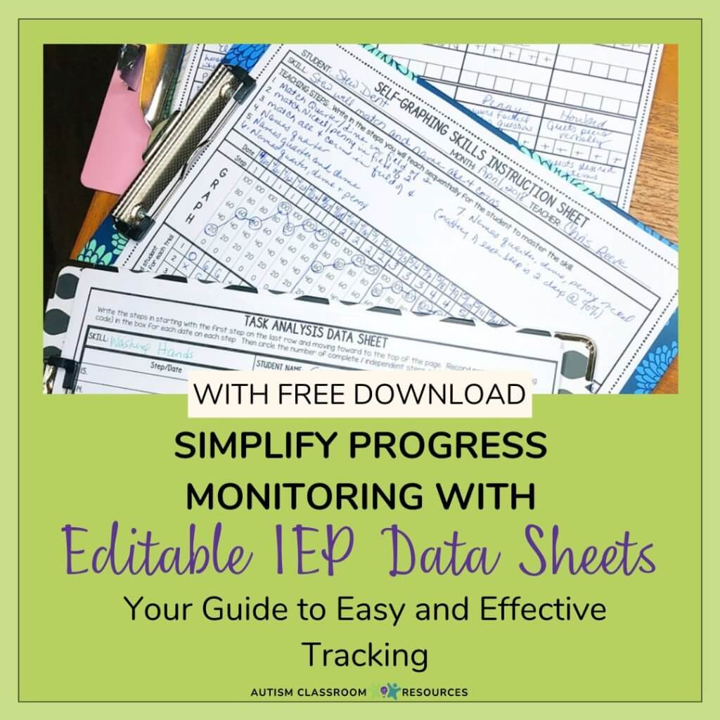 simplify progress monitoring with editable iep data sheets: Your Guide to Easy and Effective Tracking