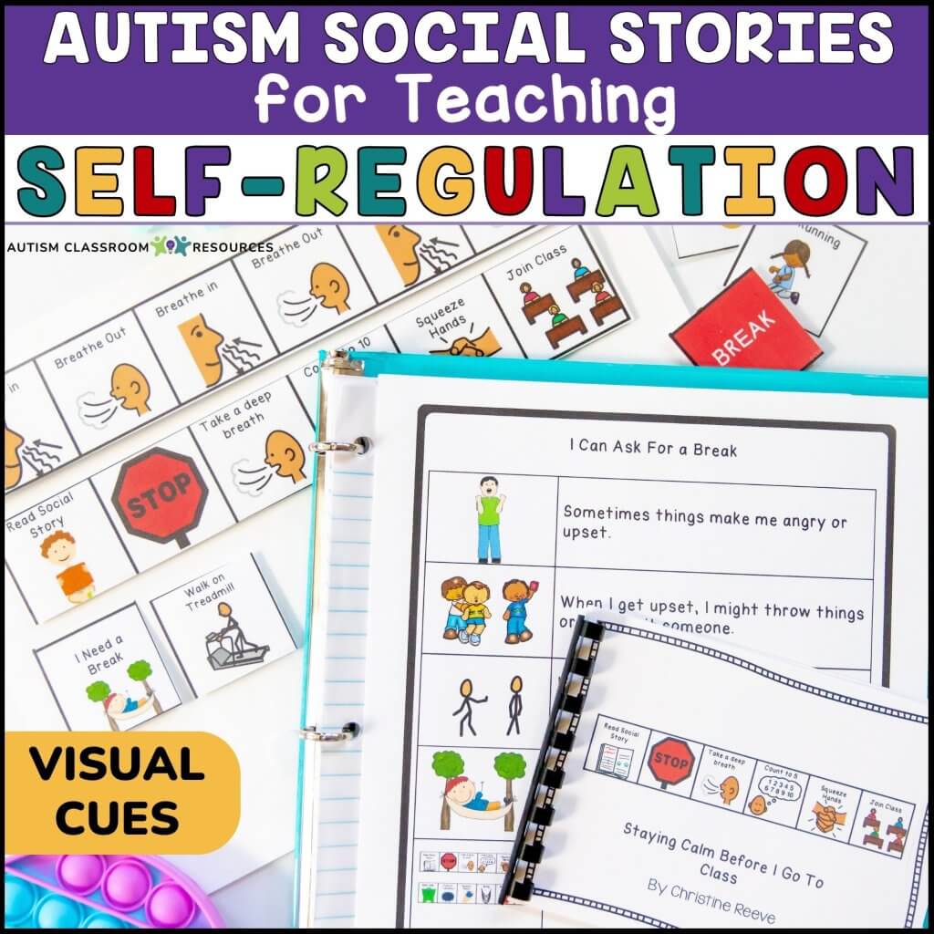 Autism Social Stories for teaching Self-Regulation: Visual cues