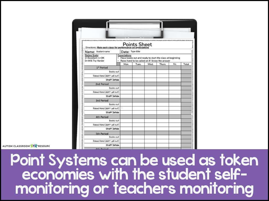 A clipboard with a chart, perfect for tracking progress in a classroom token system.